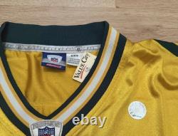 Vintage Brett Favre #4 Green Bay Packers NFL Reebok On Field Jersey Sz M NWT