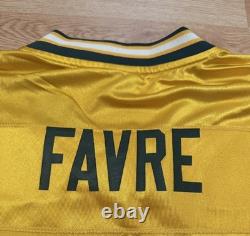 Vintage Brett Favre #4 Green Bay Packers NFL Reebok On Field Jersey Sz M NWT