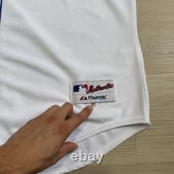 Vintage Carl Crawford Majestic Authentic Jersey Tampa Bay Devil Rays #13 Size 56