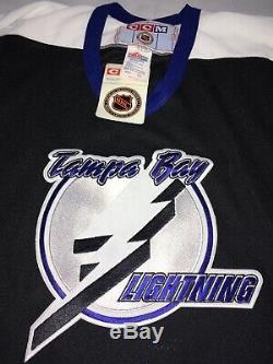 Vintage Deadstock NWT Tampa Bay Lightning BLANK Black CCM Hockey Jersey XXL 2XL