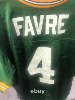 Vintage Logo Athletic Green Bay Packers Brett Favre Jersey Adult 2XL Green NWT 4