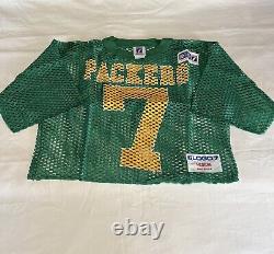 Vintage Logo Seven 7 Green Bay Packers Football Jersey Cropped Mesh Boxy Fit