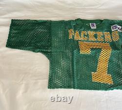 Vintage Logo Seven 7 Green Bay Packers Football Jersey Cropped Mesh Boxy Fit