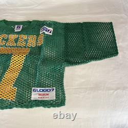 Vintage Logo Seven 7 Green Bay Packers Football Jersey Cropped Mesh Boxy Fit
