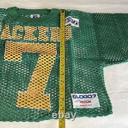 Vintage Logo Seven 7 Green Bay Packers Football Jersey Cropped Mesh Boxy Fit