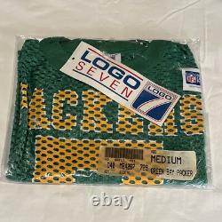Vintage Logo Seven 7 Green Bay Packers Football Jersey Cropped Mesh Boxy Fit