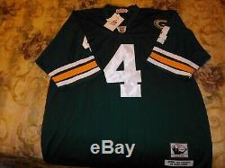 Vintage Mitchell & Ness Brett Favre #4 Green Bay Packers Throwback Jersey