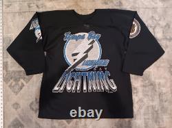 Vintage Rare 1993 Made In Canada CCM Tampa Bay Lightnings Jersey