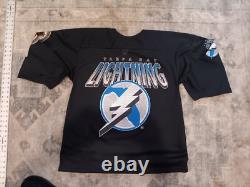 Vintage Rare 1993 Made In Canada CCM Tampa Bay Lightnings Jersey