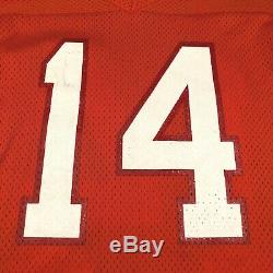 Vintage Tampa Bay Buccaneers #14 Vinny Testaverde Orange NFL Football Jersey Mrk