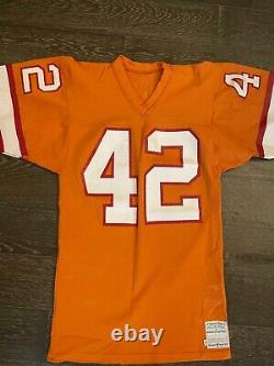 Vintage Tampa Bay Buccaneers Jersey Creamsicle NWOT #42 Johnson Sandknit Small S