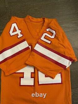Vintage Tampa Bay Buccaneers Jersey Creamsicle NWOT #42 Johnson Sandknit Small S