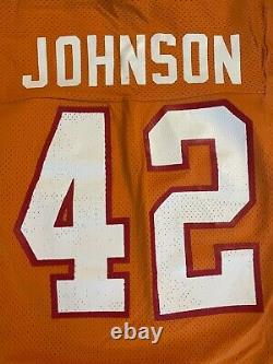 Vintage Tampa Bay Buccaneers Jersey Creamsicle NWOT #42 Johnson Sandknit Small S