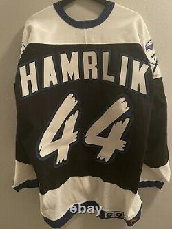 Vintage Tampa Bay Hamrlik Jersey 54 With Fight Straps