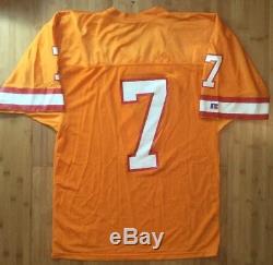 Vintage Throwback Craig Erickson Tampa Bay Buccaneers Jersey Size 44 Orange