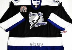 Vintage-nwt-goalie Cut Tampa Bay Lightning 2004 Cup Patch CCM NHL Hockey Jersey