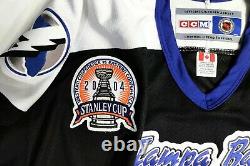 Vintage-nwt-goalie Cut Tampa Bay Lightning 2004 Cup Patch CCM NHL Hockey Jersey