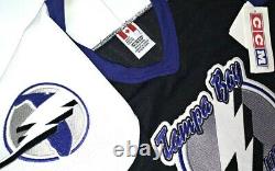 Vintage-nwt-sm Tampa Bay Lightning 2004 Stanley Cup Patch NHL CCM Hockey Jersey