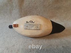 Vintge Carved Blue Wing Teal Duck Decoy signed Don Lemay Barnegat Bay New Jersey