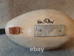 Vintge Carved Blue Wing Teal Duck Decoy signed Don Lemay Barnegat Bay New Jersey