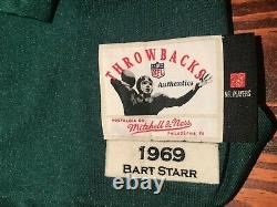 Vtg 1969 Green Bay Packer Mitchell & Ness Bart Starr Football Jersey sewn 48 NEW