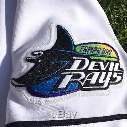 Vtg Tampa Bay Devil Rays Wade Boggs Jersey 44 Russell Athletic Diamond Collecton