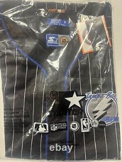 Vtg Tampa Bay Lightning button up jersey size medium Nwt 90s Nos