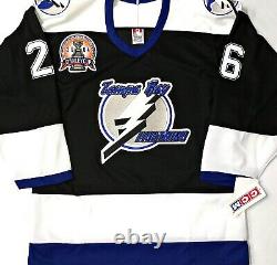 Vtg-men-nwt-sm Martin St Louis Tampa Bay Lightning 2004 Cup Patch NHL CCM Jersey