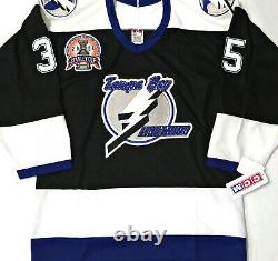 Vtg-nwt-sm Nikolai Khabibulin Tampa Bay Lightning 2004 Cup Patch NHL CCM Jersey