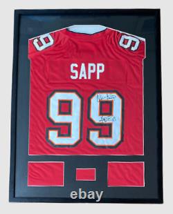 WARREN SAPP Signed HOF 13 Inscription Nike Vapor NEW Jersey Auto Beckett COA