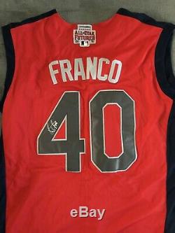 Wander Franco Signed Auto 2019 Futures Game Jersey Tampa Bay Rays Size L