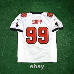 Warren Sapp Reebok Tampa Bay Buccaneers Authentic On-Field EQT White Jersey