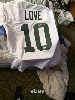 White Autograph Jordan Love Stitched Jerzye? Authenticated Brand New xl