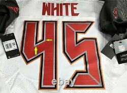 White-pro-48 Devin White Tampa Bay Buccaneers Sleeve Authentic NFL Nike Jersey