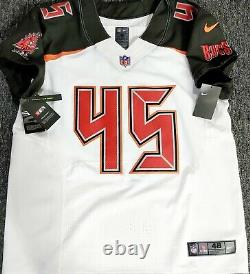 White-pro-48 Devin White Tampa Bay Buccaneers Sleeve Authentic NFL Nike Jersey