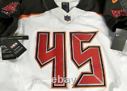 White-pro-48 Devin White Tampa Bay Buccaneers Sleeve Authentic NFL Nike Jersey