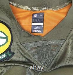 Women's Aaron Rodgers Green Bay Packers Salute To Service Military Jersey Size L
