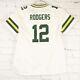 Womens Nike Aaron Rodgers Green Bay Packers Game Jersey White Sz L Brand New